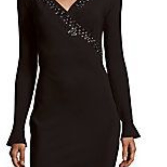 LA PETITE ROBE 🖤 by Chiara Boni Jornei Crystal Grommet V Neck Maxi Dress Black - Picture 9 of 16